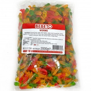 Bebeto Jelly Worms Halal 2kg